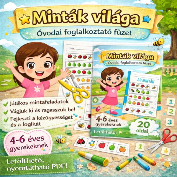 Minták világa – Óvodai foglalkoztató füzet
